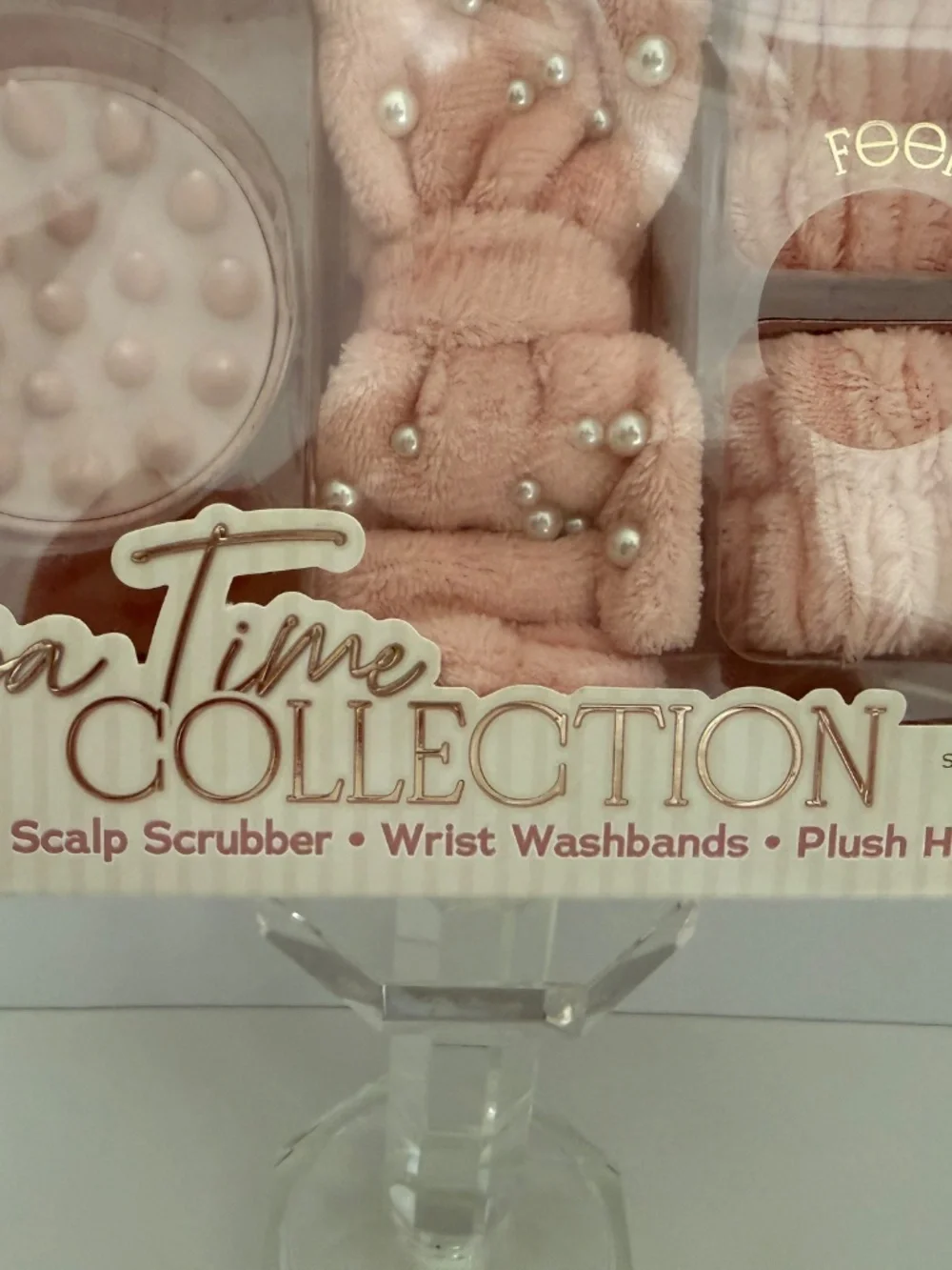 Enchante Accessories | SPA TIME COLLECTION | Headband Wristbands Scalp Scrubber